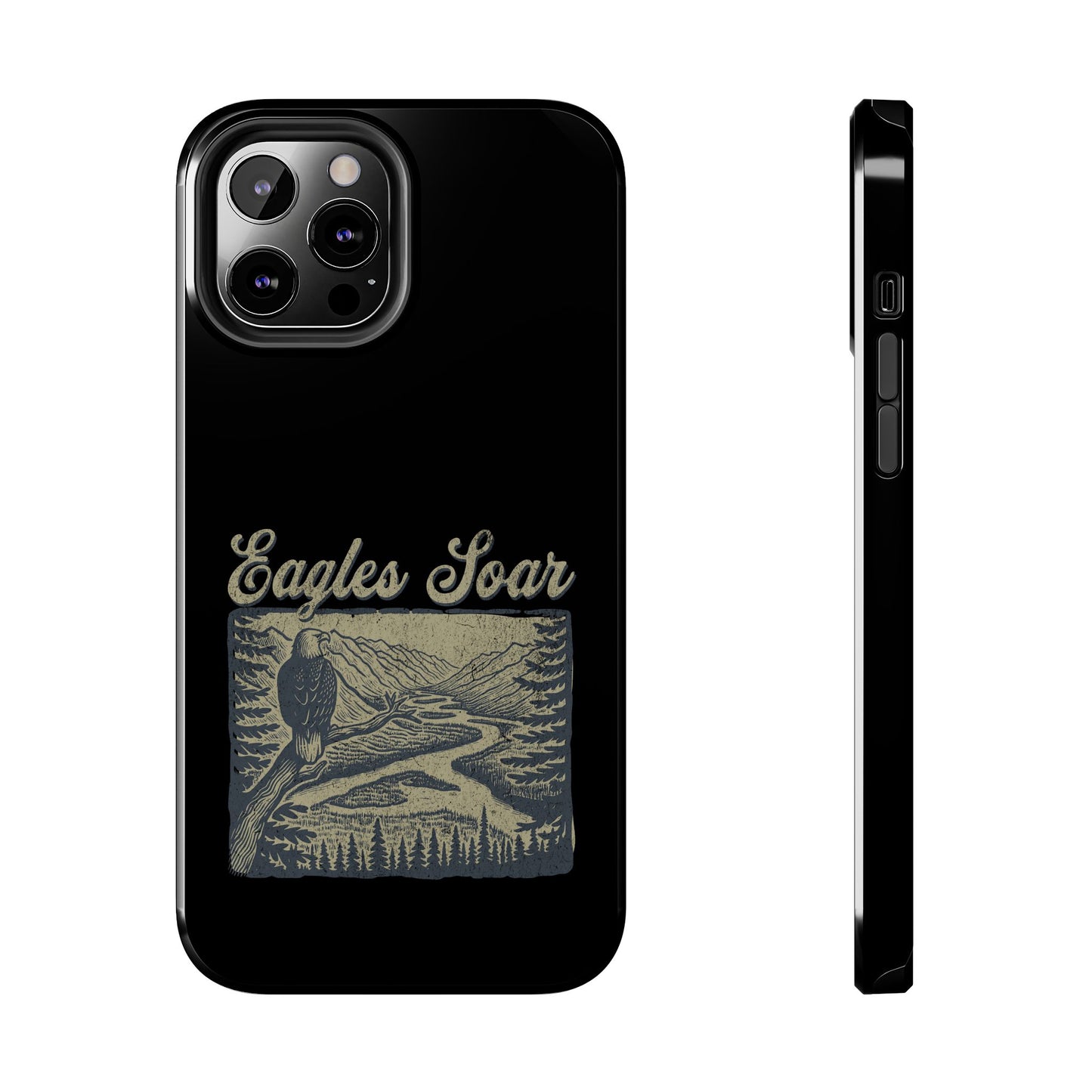 The Nerdy Birder - Eagles Soar Tough Phone Case, Nature Lover Gift, Hiking Accessory, Wildlife Enthusiast, Adventure Protection Case