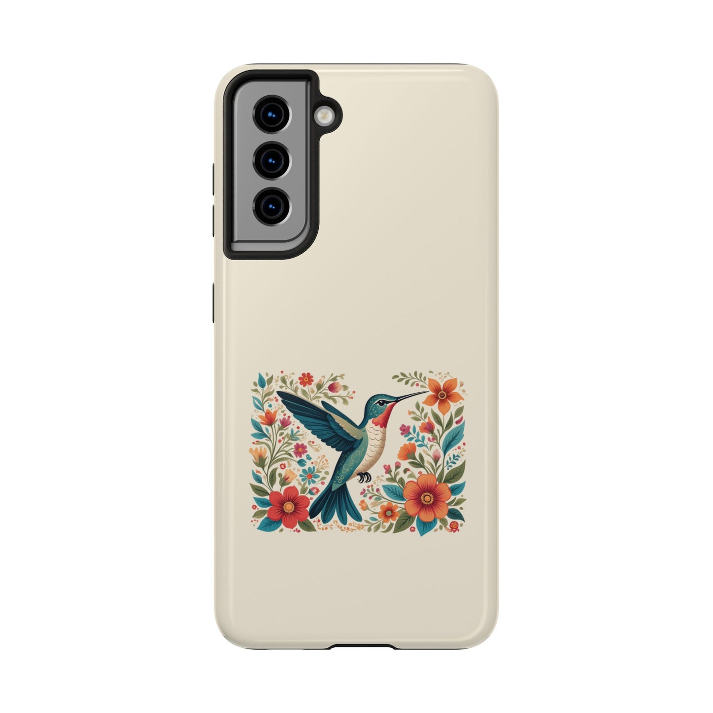Hummingbird in Bloom Tough Phone Cases