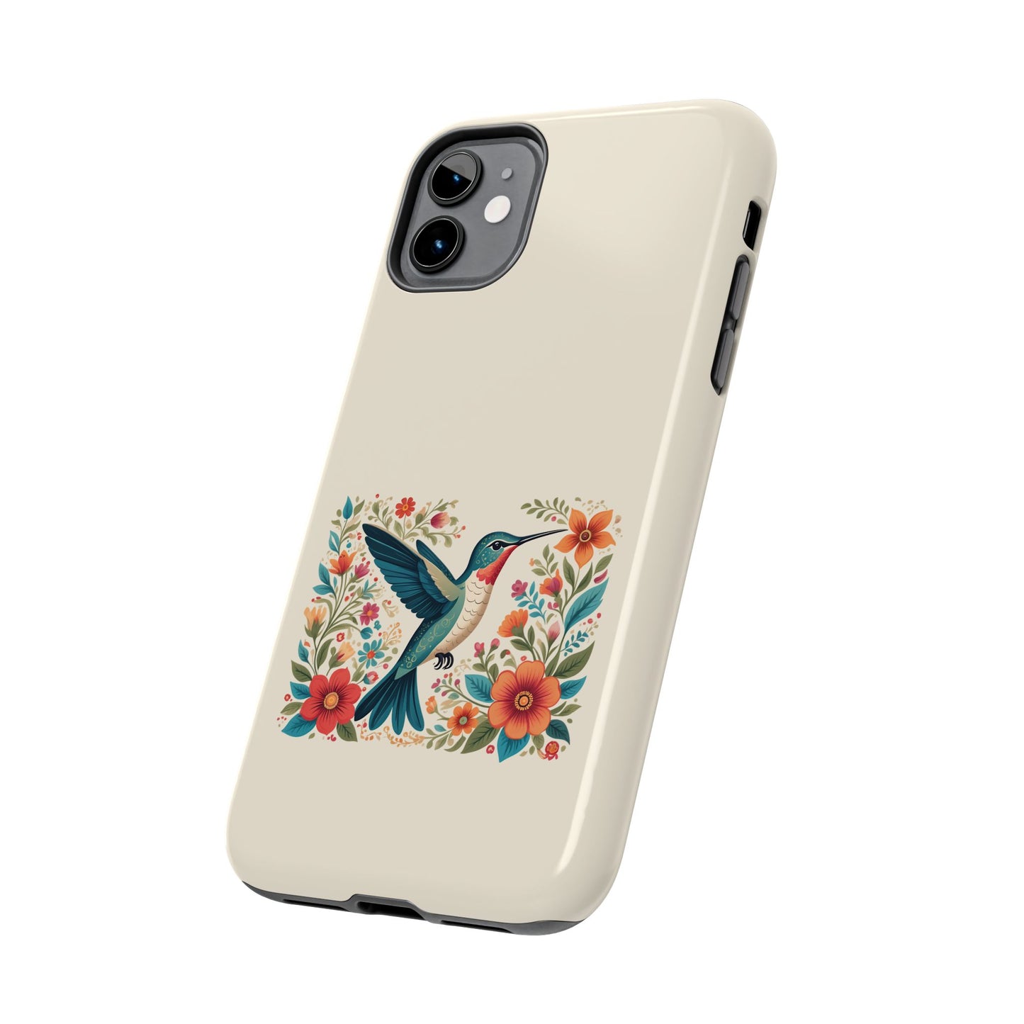 Hummingbird in Bloom Tough Phone Cases