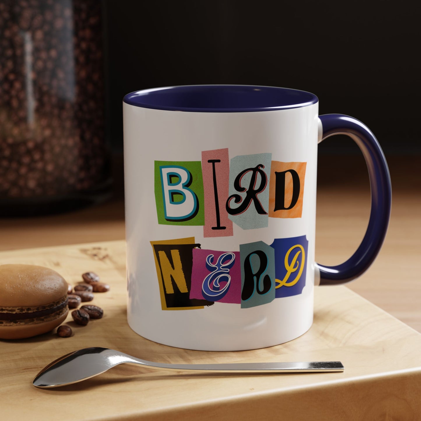 Bird Nerd Accent Coffee Mug - Fun & Quirky Gift for Bird Lovers