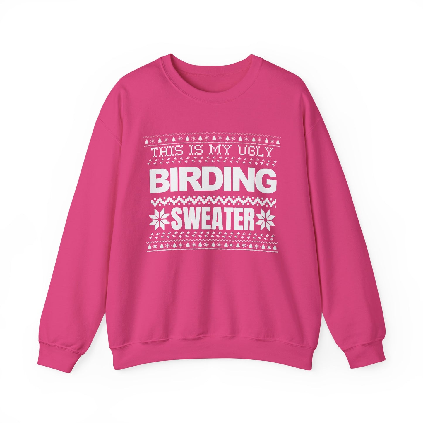 Ugly Birding Sweater - Unisex Heavy Blend Crewneck for Bird Lovers