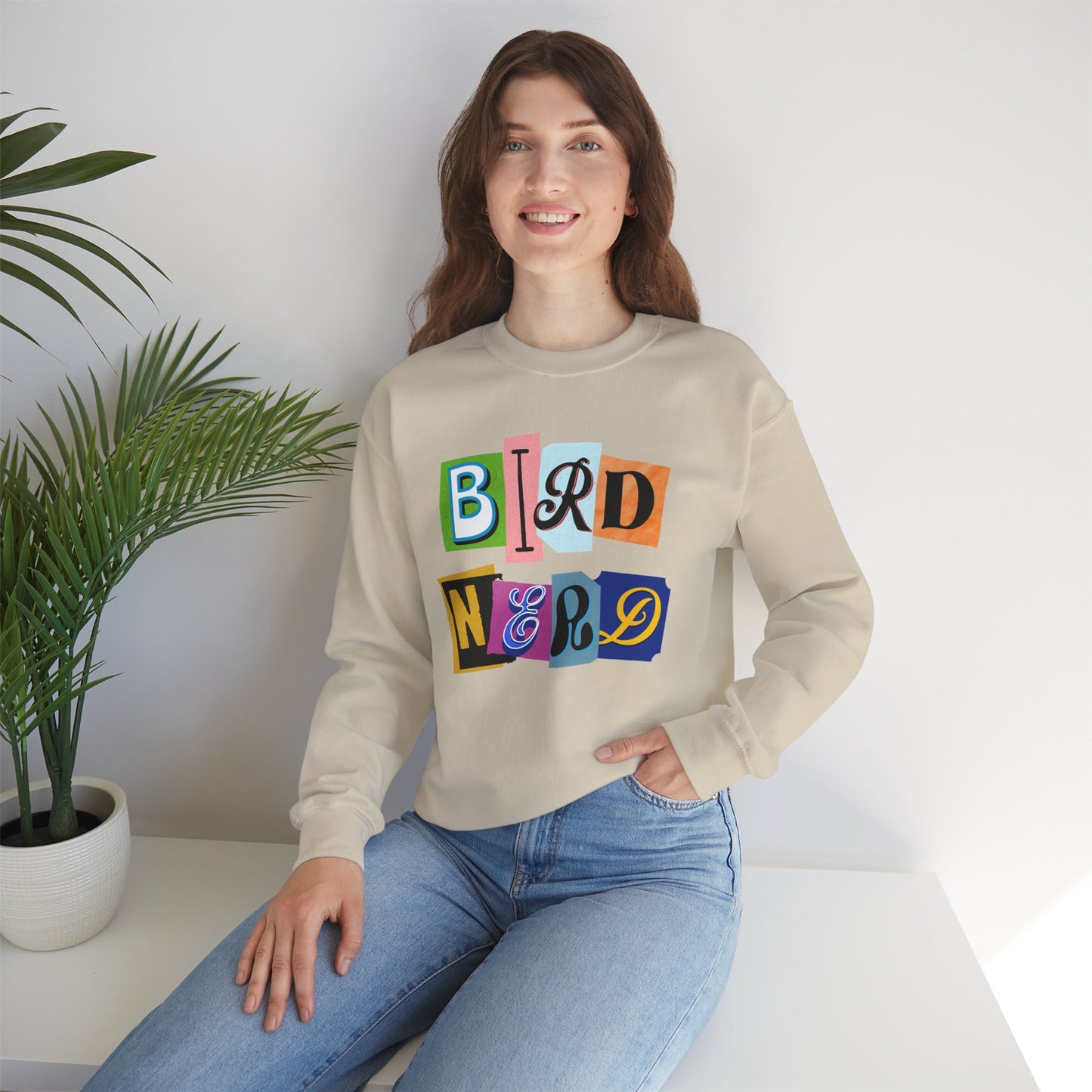 Bird Nerd Crewneck Sweatshirt - Fun Casual Wear for Bird Lovers
