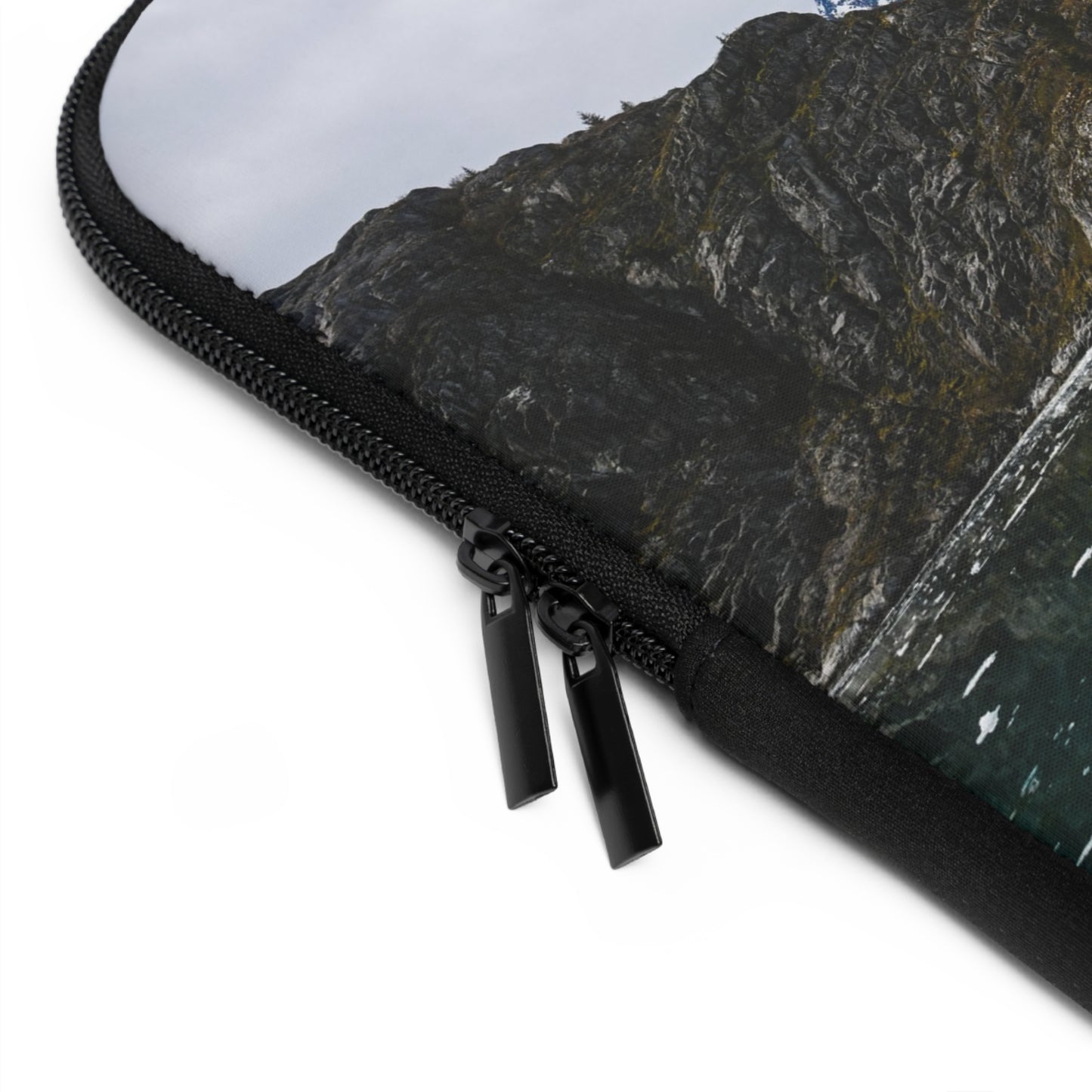Scenic Laptop Sleeve - Mountain Reflection Design