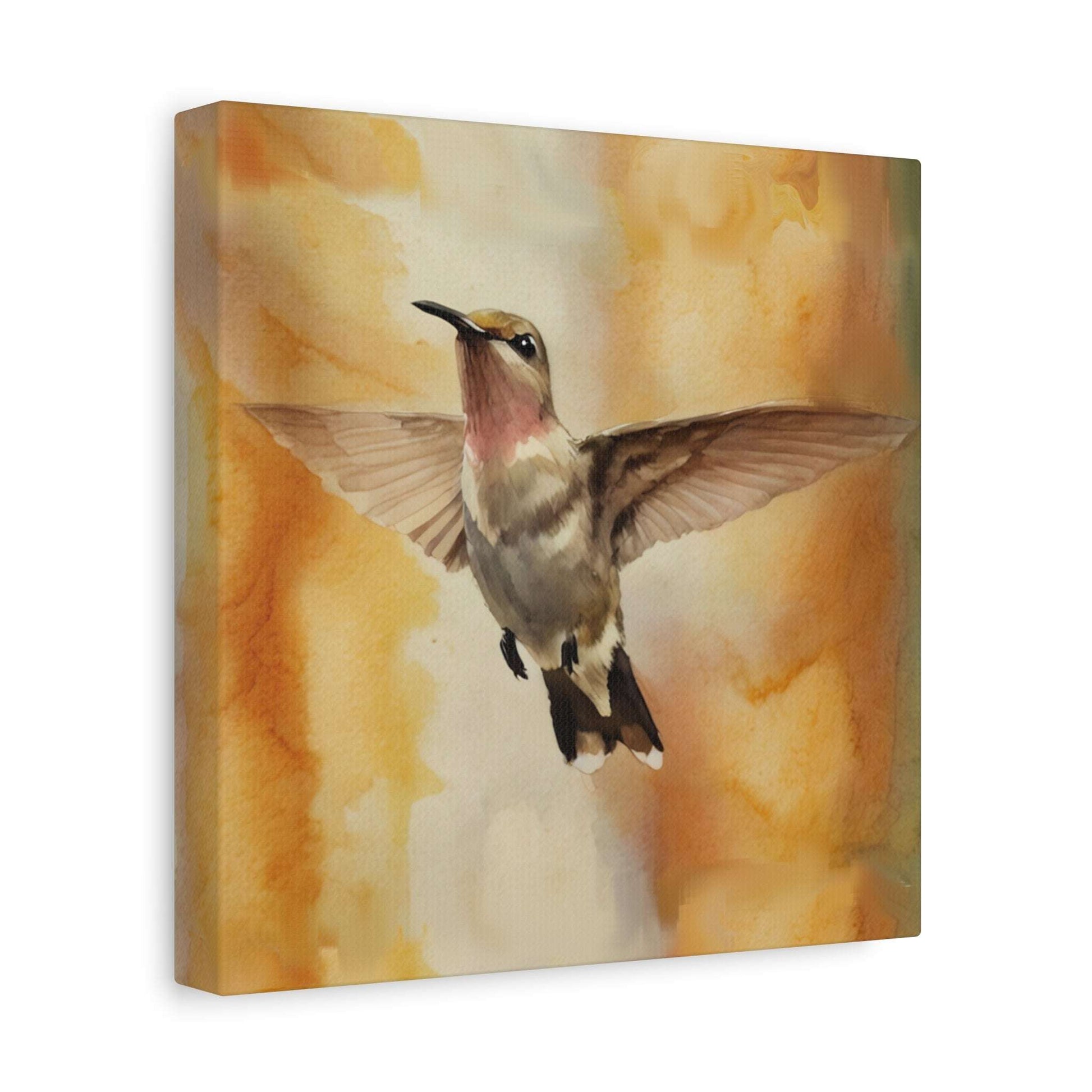 Hummingbird Canvas Print, Nature Wall Art, Bird Lover Decor, Home Interior, Gift for Her, Living Room Art