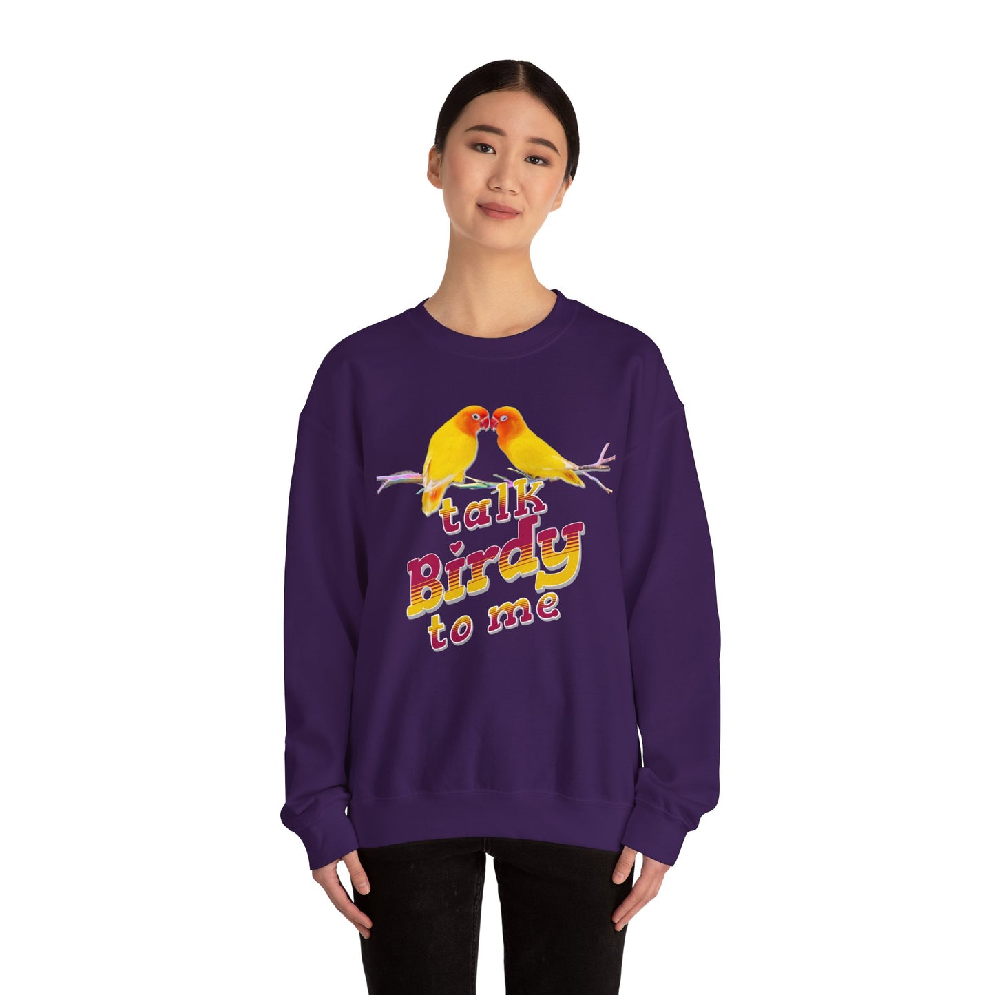 Talk Birdy to Me Unisex Heavy Blend Crewneck Sweatshirt