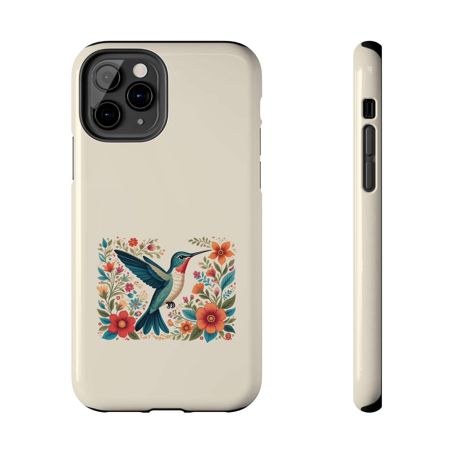 Hummingbird in Bloom Tough Phone Cases