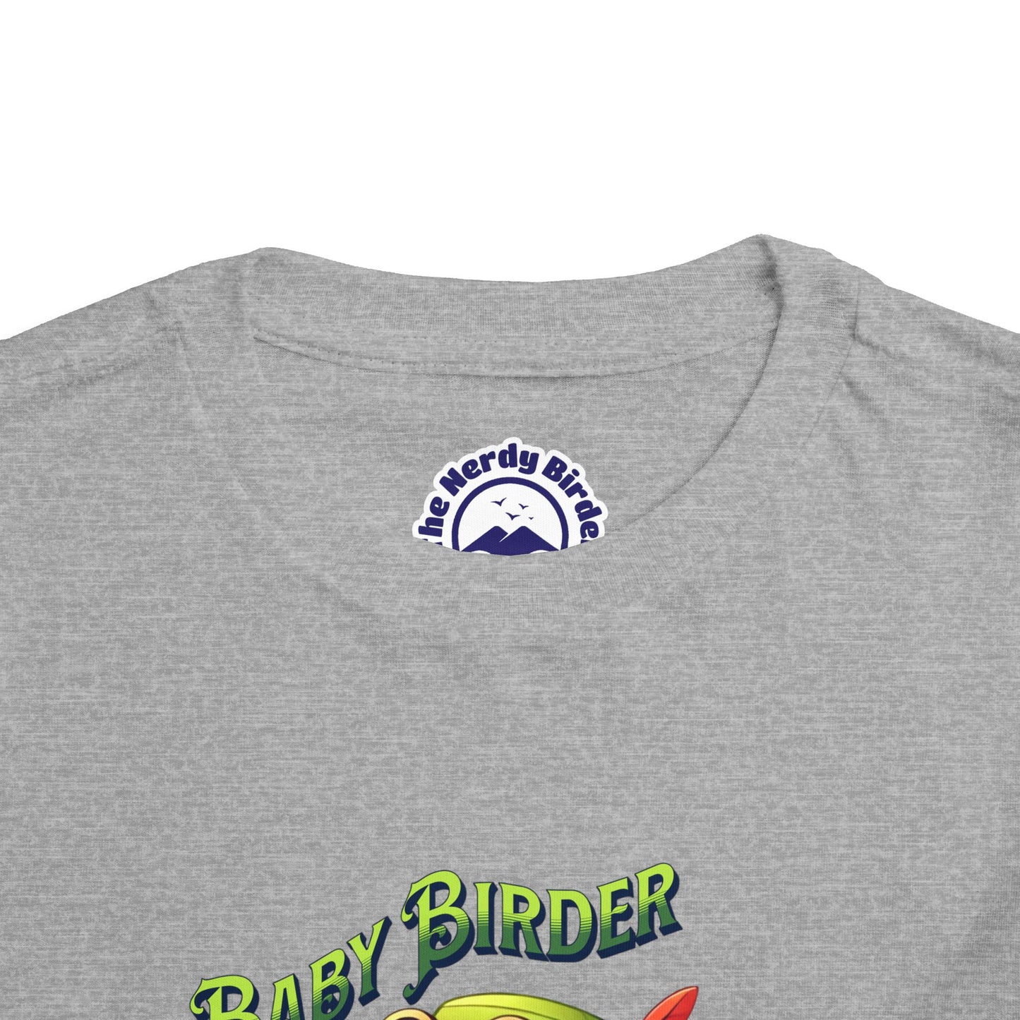 The Nerdy Birder - Cute Toddler T-Shirt with Baby Birder Tee