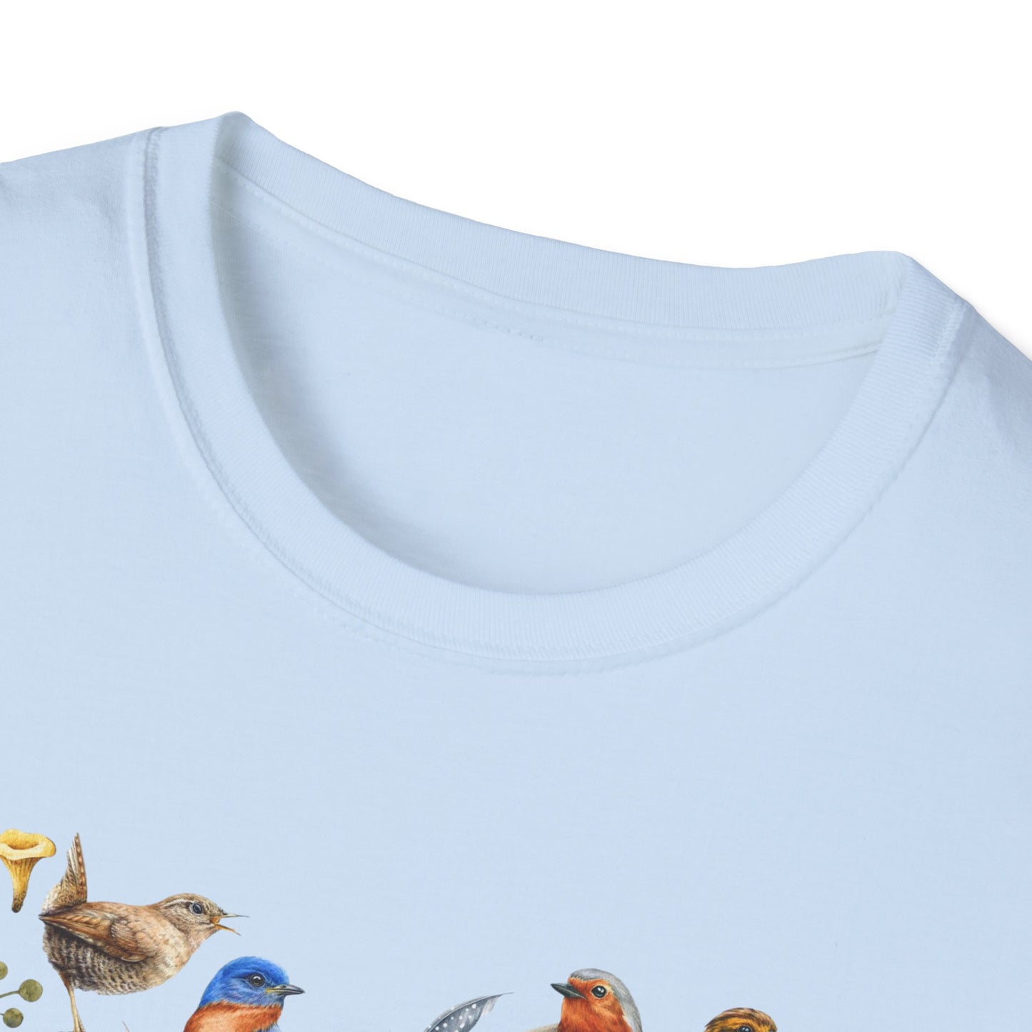 Heart of Birds Unisex Softstyle T-Shirt - Heart Design