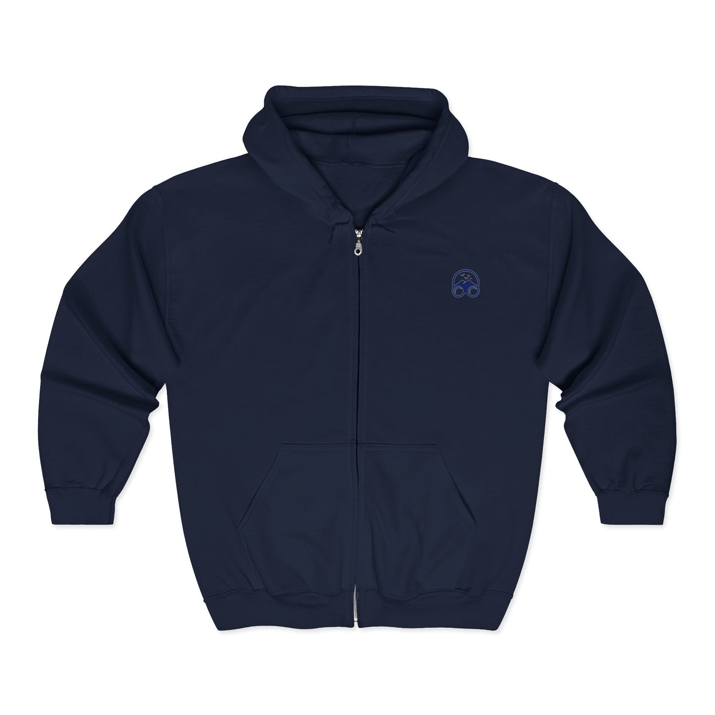 Nerdy Birder College Zip-Up Hoodie