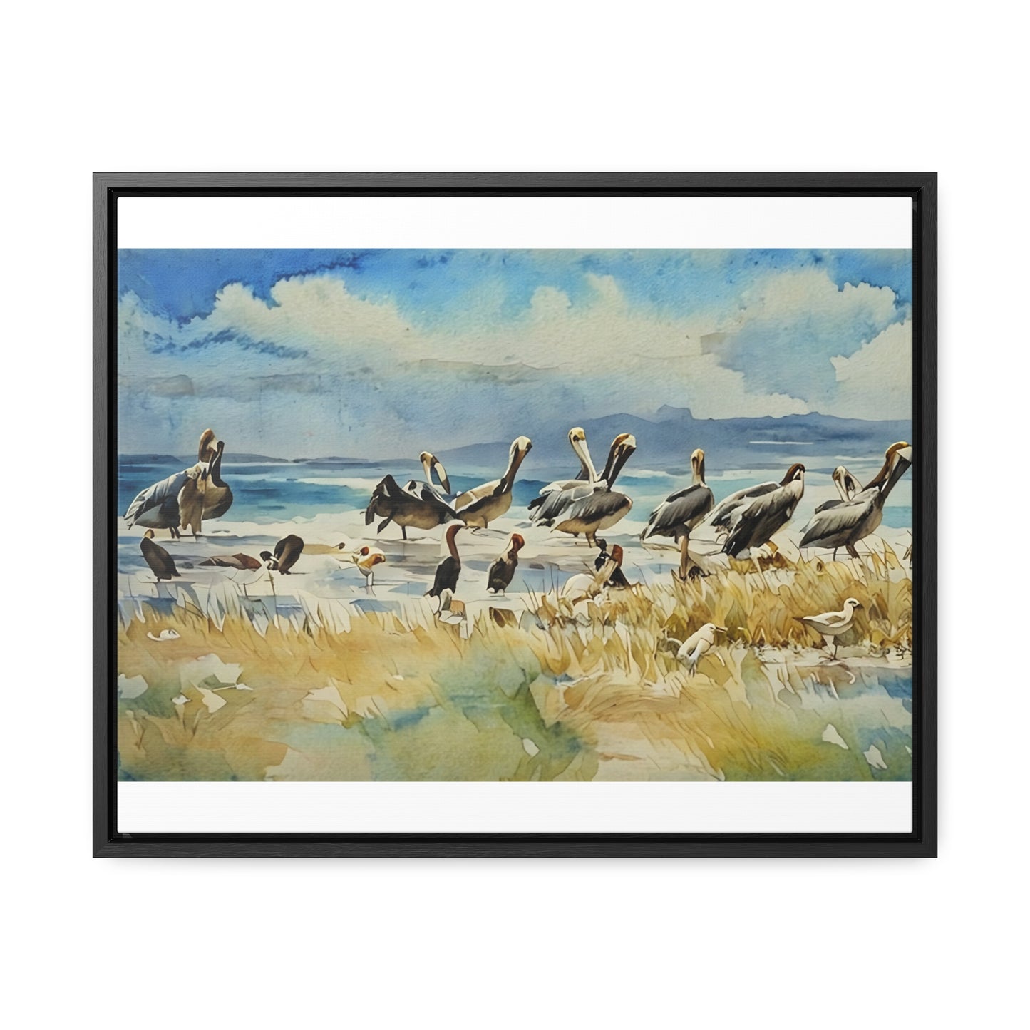 Coastal Bird Gallery Canvas Wrap - Serene Nature Wall Art