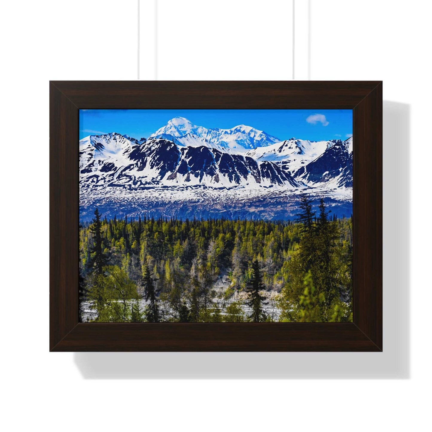 Mountain Landscape Framed Poster, Scenic Wall Art, Nature Decor, Gift for Outdoor Lovers, Home Office Artwork, Nature