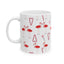 Holiday Flamingo Ceramic Mug – Fun 11oz & 15oz Coffee Cup with Candy Canes Design