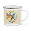 Hummingbird Rainbow Enamel Camping Mug - Nature Lover Gift, Outdoor Adventure Drinkware