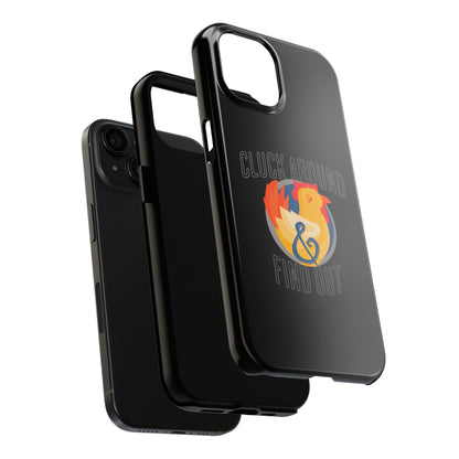 Funny Chicken Tough Phone Case - "Cluck Around & Find Out" - Durable Protection for Animal Lovers
