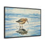 Serene Shoreline Bird Canvas Wrap - Horizontal Frame Art