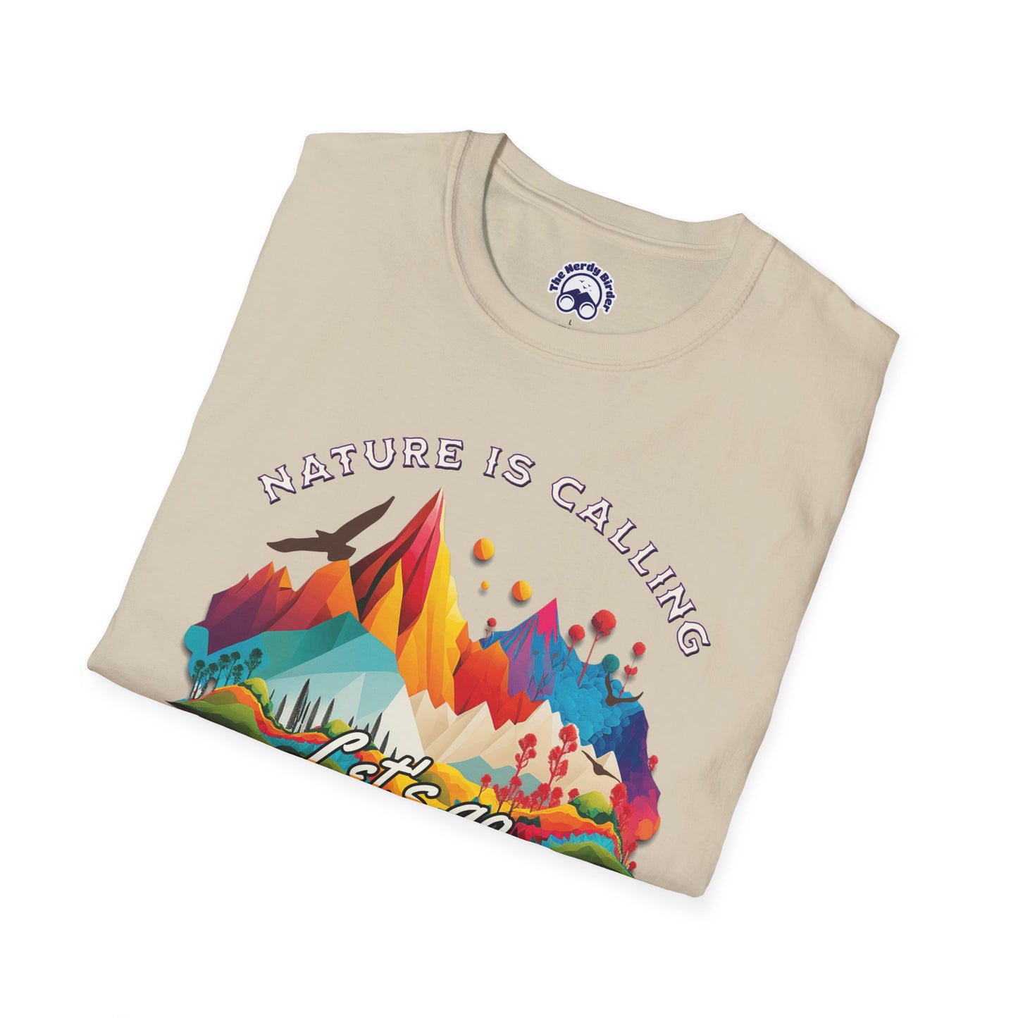 Nature Is Calling Birding Unisex Softstyle T-Shirt