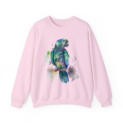 Colorful Parrot Art Unisex Crewneck Sweatshirt - Nature Lover Gift