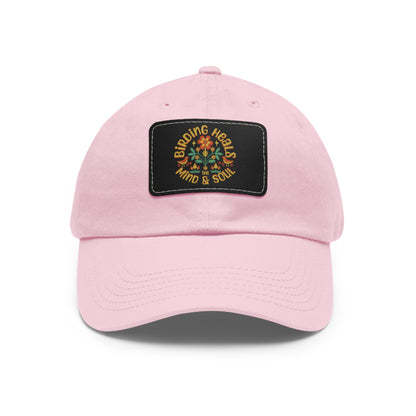 The Nerdy Birder Birding Heals with Leather Patch for Inspired by childhood memories of playful glamour, Stylish Outdoor Cap, Gift for Bird Watching Enthusiasts, Casual Fashion Accessory