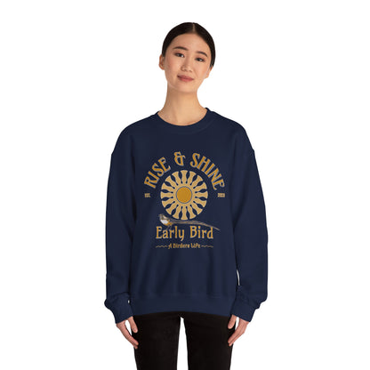 Rise & Shine Early Bird Crewneck Sweatshirt - Perfect for Bird Lovers