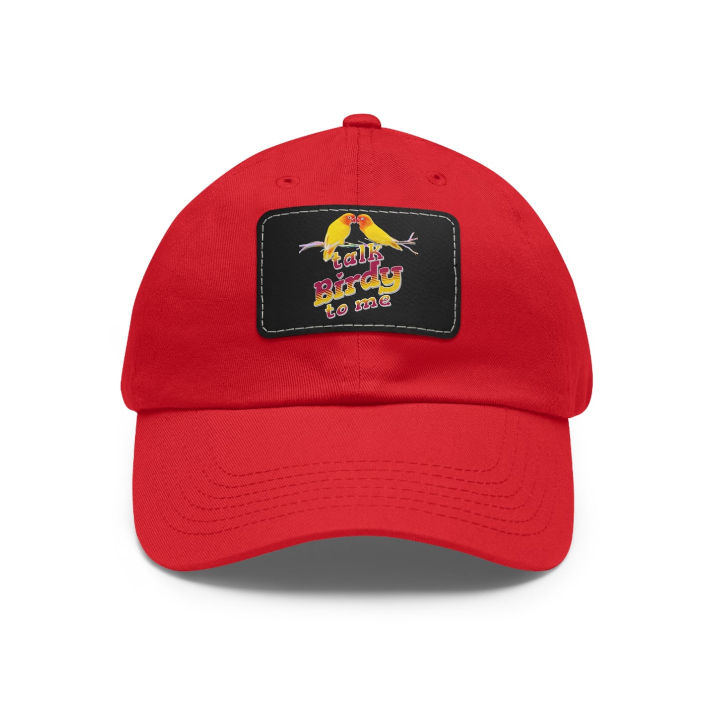 The Nerdy Birder Talk Birdy To Me Dad Hat with Leather Patch Stylish Outdoor Cap