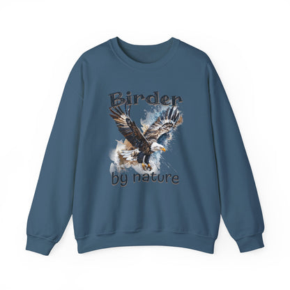 Eagle Birding By Nature Birding Enthusiast Crewneck Sweatshirt
