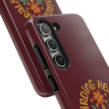 The Nerdy Birder - Birding Heals the Mind & Soul Design, Tough Secure Phone Covers for Bird Lovers, Artistic Gifts for Nature Enthusiasts