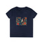 Hummingbird Blooms Ladies' V-Neck T-Shirt