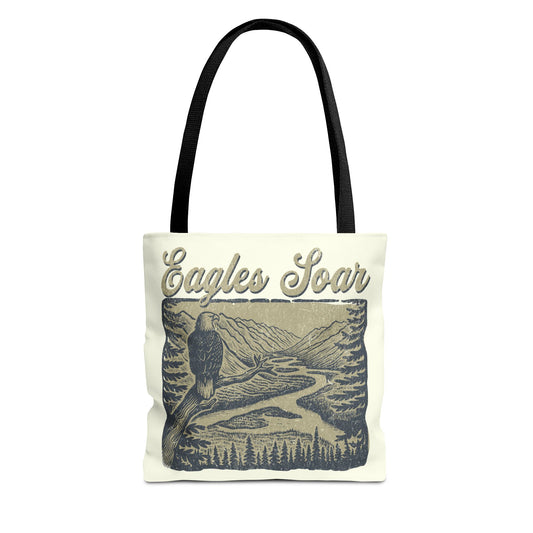 Eagles Soar Tote Bag - Nature Lover's Canvas Bag