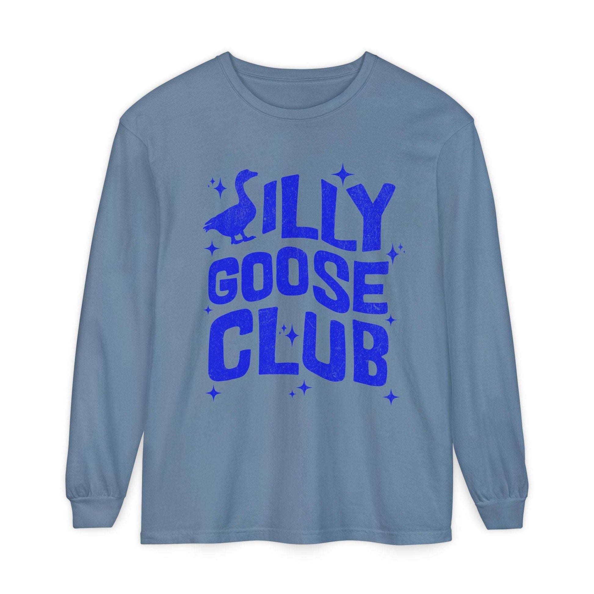 Silly Goose Club Unisex Garment-dyed Long Sleeve T-Shirt