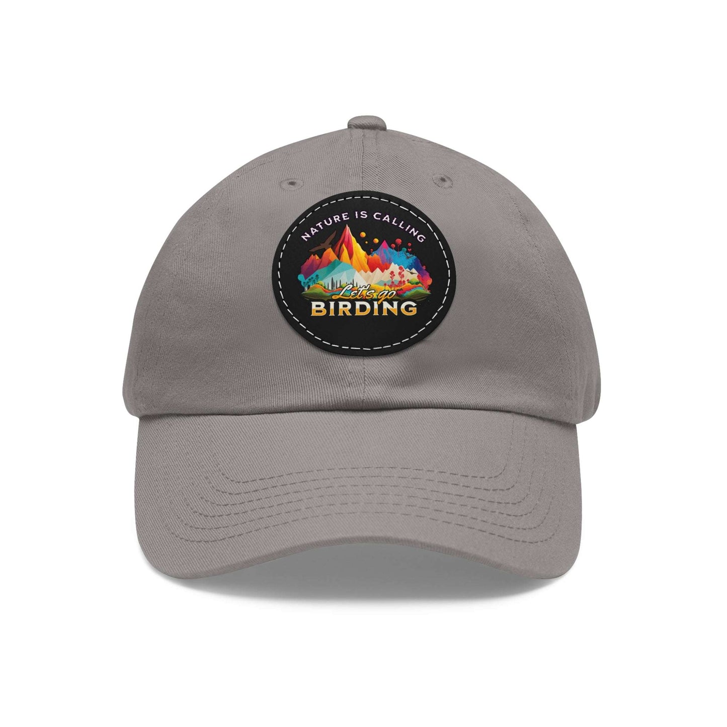 The Nerdy Birder - "Let's Go Birding"  Dad Hat, Leather Patch Cap, Perfect Gift for Dads, Nature Lovers, Casual Style Cap, Summer Accessories