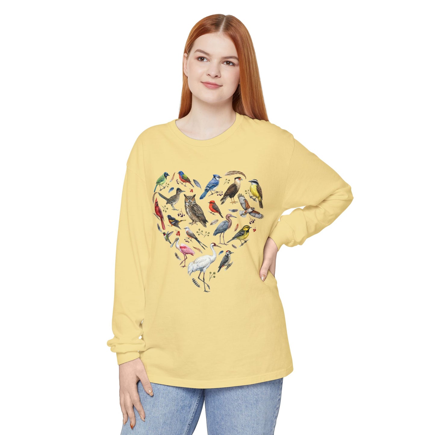 Heart of Texas Birds Long Sleeve Tee