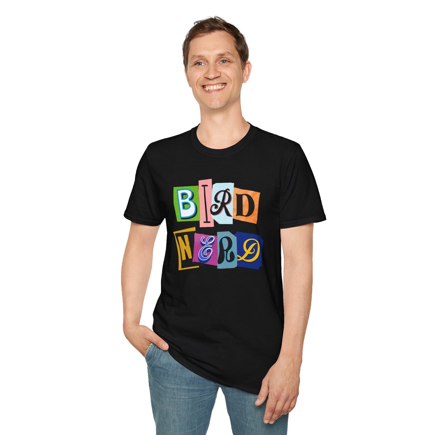 Bird Nerd Unisex Softstyle T-Shirt - Fun & Quirky Tee