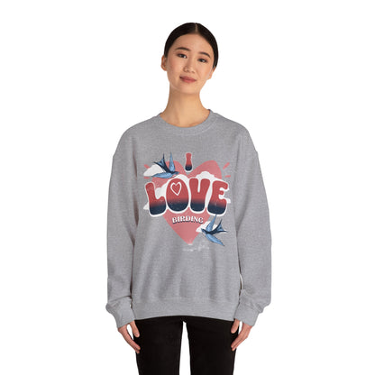 I Love Bird Watching Unisex Heavy Blend™ Crewneck Sweatshirt