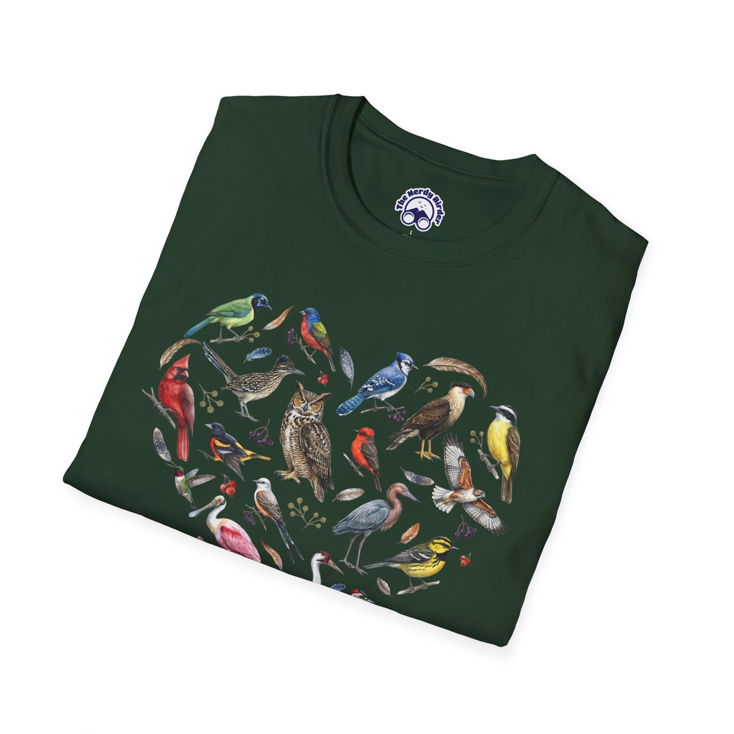 Heart of Texas Birds T-Shirt for Bird Lovers & Birdwatchers