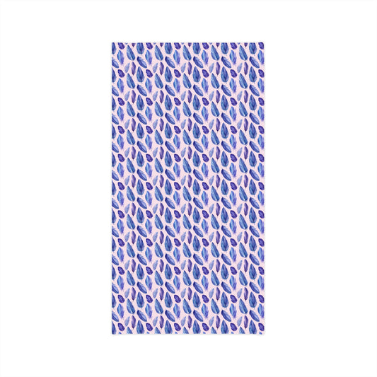 The Nerdy Birder - Feathers on Pink Background Lightweight Neck Gaiter, Feathered Print Neck Warmer, Feather Pattern Scarf