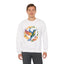 Hummingbird Rainbow Graphic Unisex Crewneck Sweatshirt