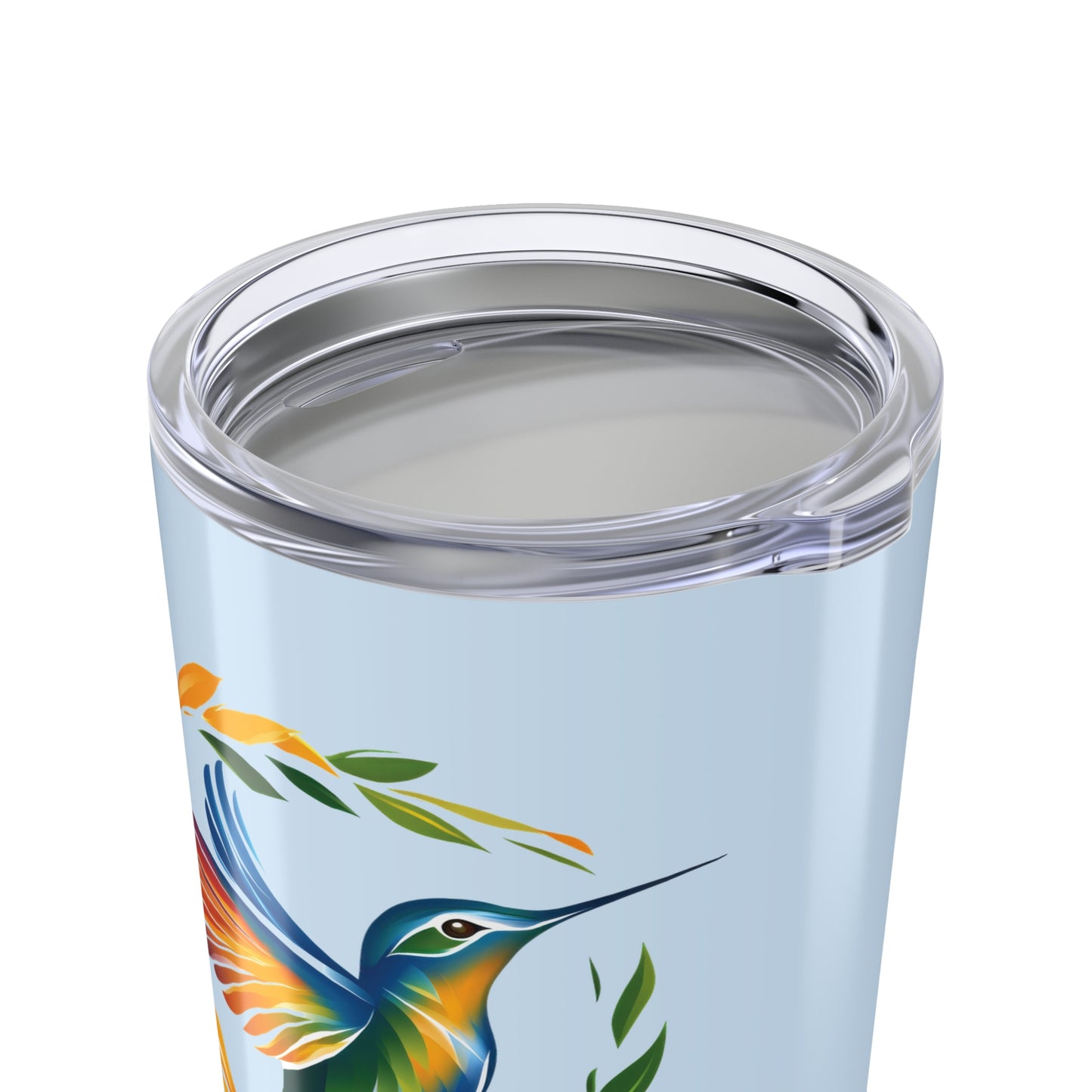 Hummingbird Rainbow Blue 20oz Tumbler