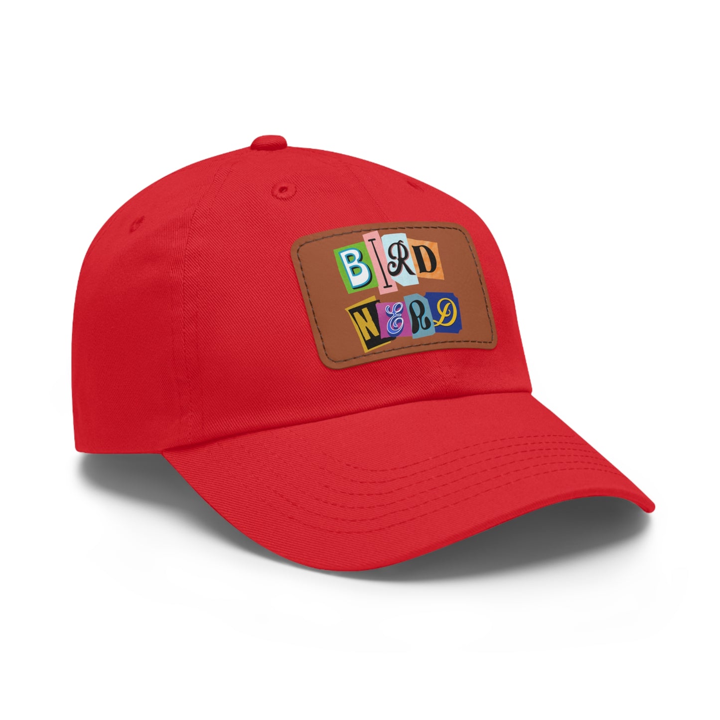 The Nerdy Birder - Bird Nerd Dad Hat with Leather Patch, Casual Cap for Bird Lovers, Unique Gift for Birdwatching, Outdoor Adventure Hat, Unisex