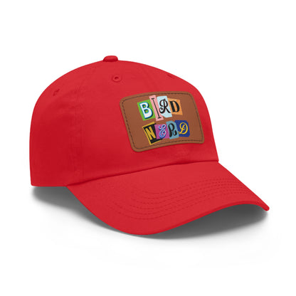 The Nerdy Birder - Bird Nerd Dad Hat with Leather Patch, Casual Cap for Bird Lovers, Unique Gift for Birdwatching, Outdoor Adventure Hat, Unisex