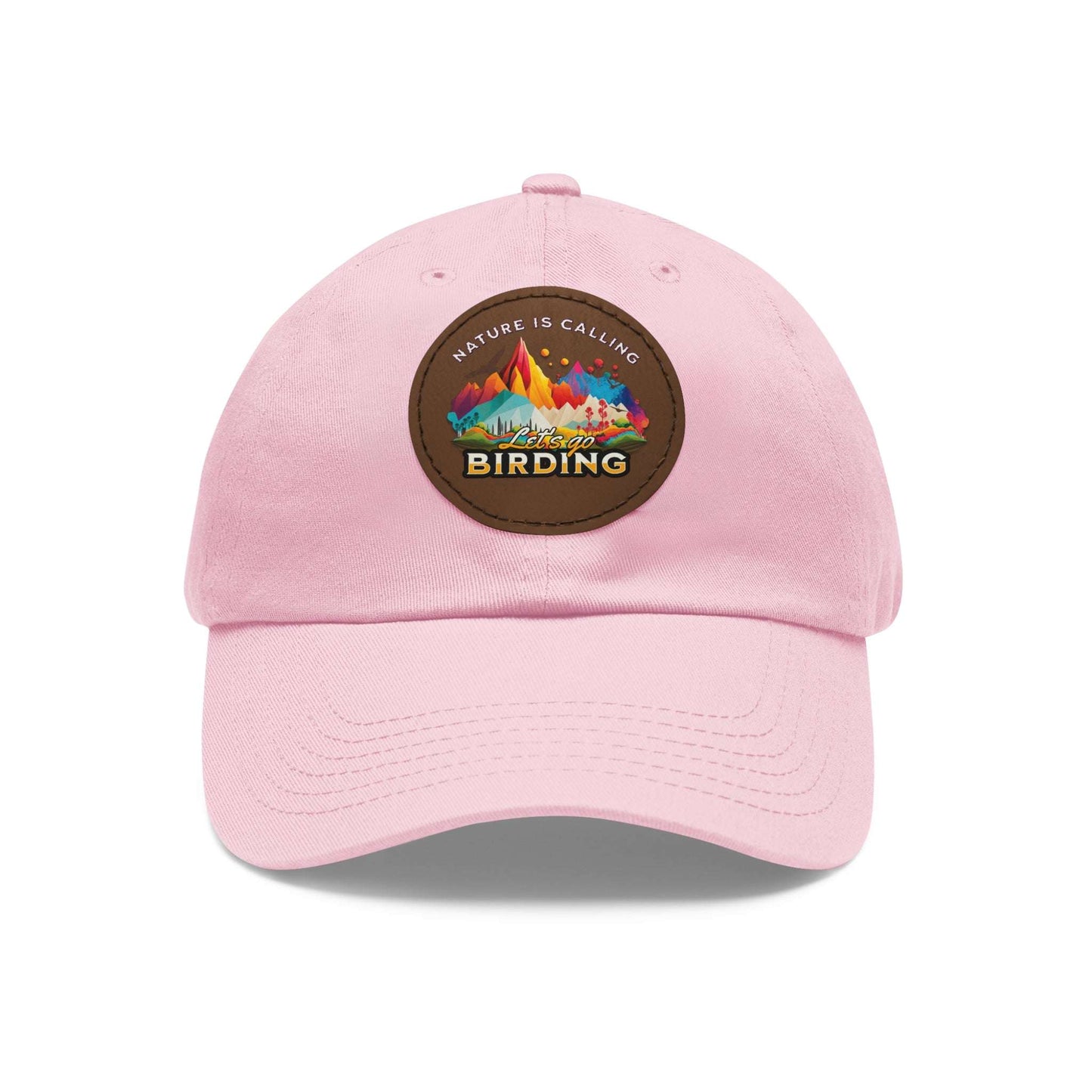 The Nerdy Birder - "Let's Go Birding"  Dad Hat, Leather Patch Cap, Perfect Gift for Dads, Nature Lovers, Casual Style Cap, Summer Accessories