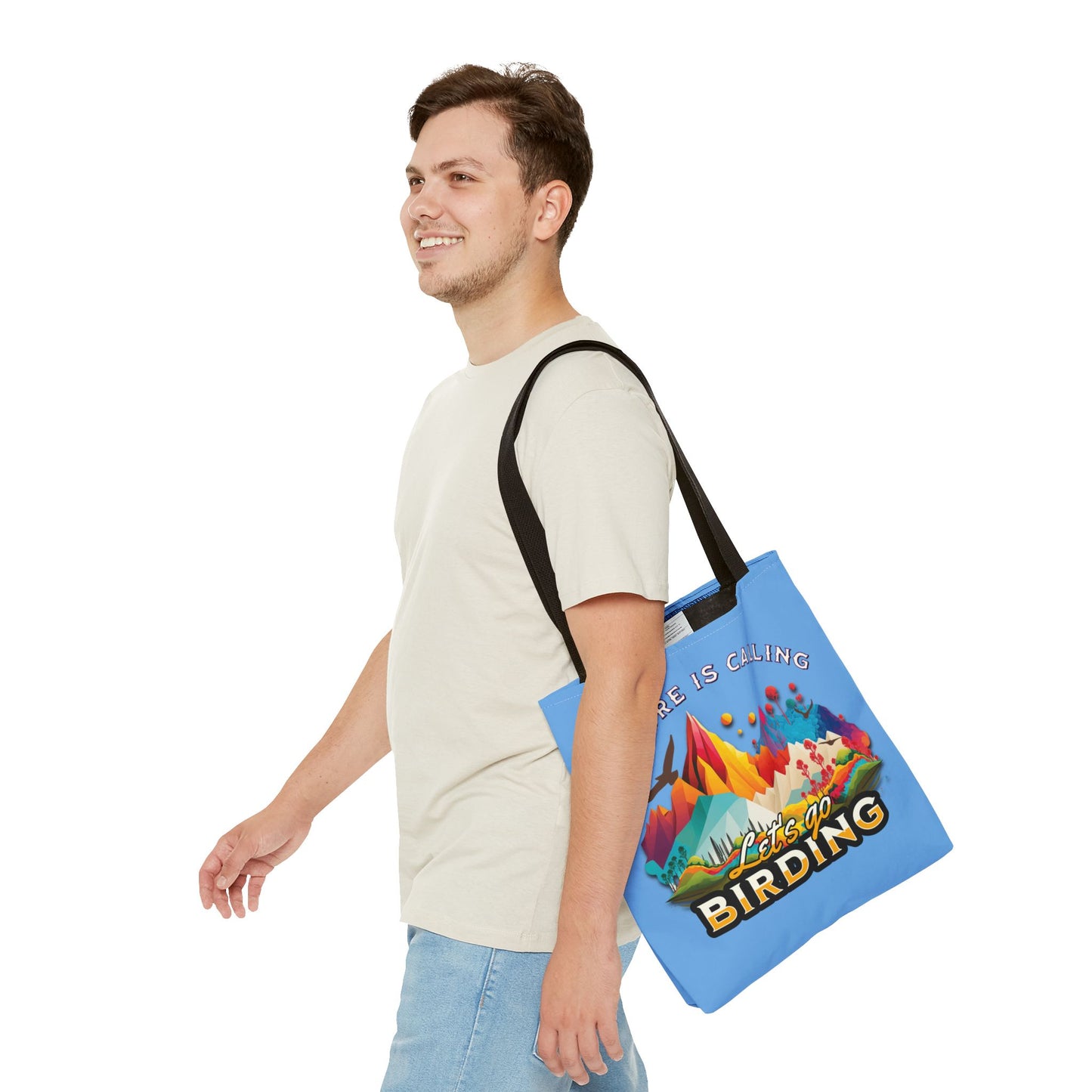 Nature-Inspired Tote Bag - 'Nature is Calling' Birding Design