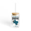 The Nerdy Birder Birding In Texas 16oz Sipper Glass With Bamboo Lid