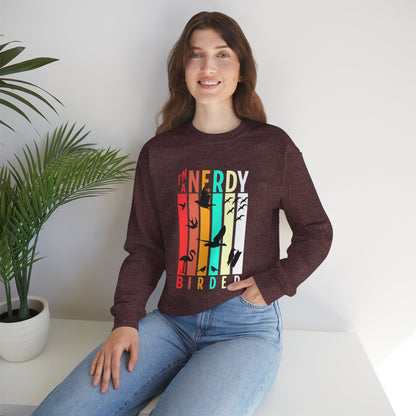 I'm A Nerdy Birder Unisex Heavy Blend Crewneck