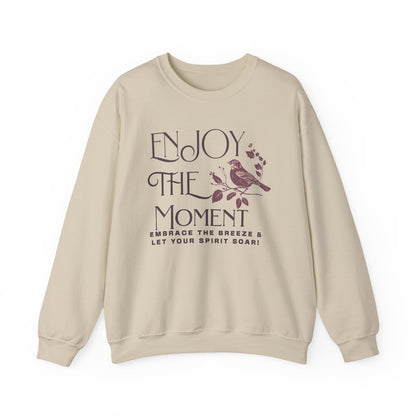 Enjoy The Moment Unisex Heavy Blend™ Crewneck Sweatshirt - Cozy Relaxation Wear