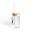 The Nerdy Birder Colorful Parrot 16oz Sipper Glass With Bamboo Lid