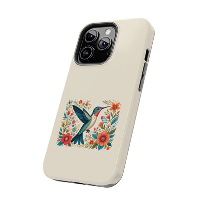 Hummingbird in Bloom Tough Phone Cases
