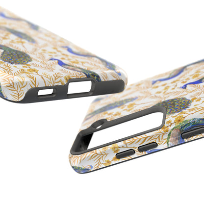 Elegant Peacock Tough Phone Case - Stylish Protection for Nature Lovers