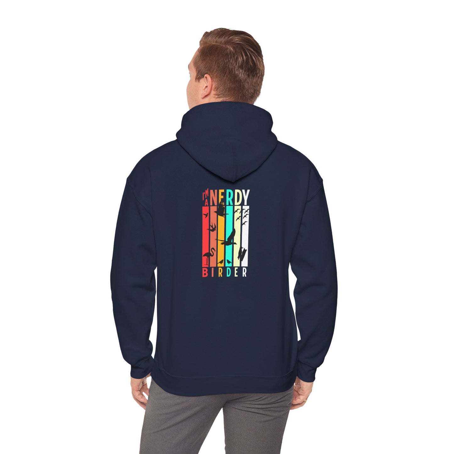 The Nerdy Birder - "I'm A Nerdy Birder" Back Design Unisex Hoodie - Cozy Sweatshirt for Nature Lovers