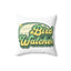 Bird Watcher Spun Polyester Square Pillow - Cozy Home Decor for Nature Lovers