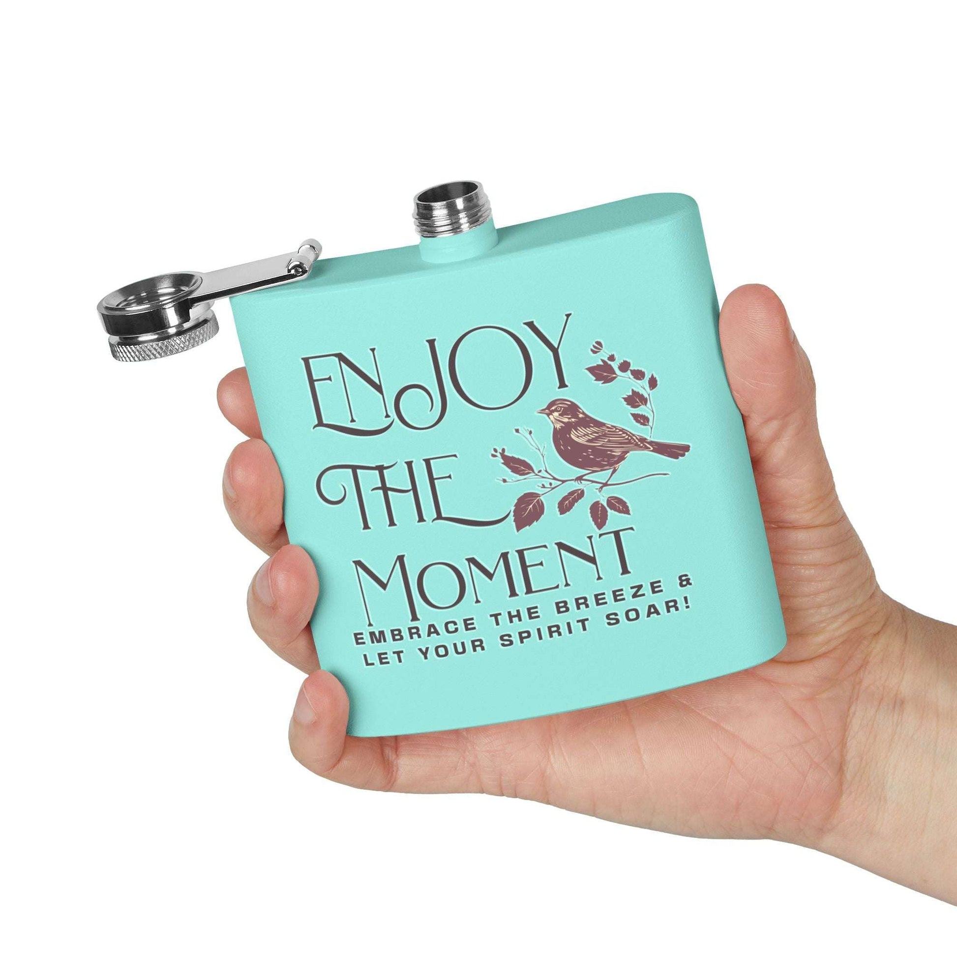 Enjoy The Moment Stainless Steel Flask - 6oz